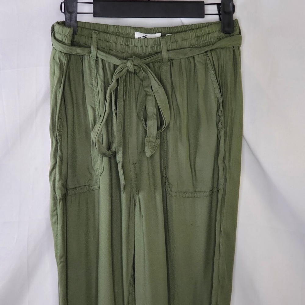 Hollister‎ & Co. Army Green Ultra High Rise Tie Belted Pants - Size XS